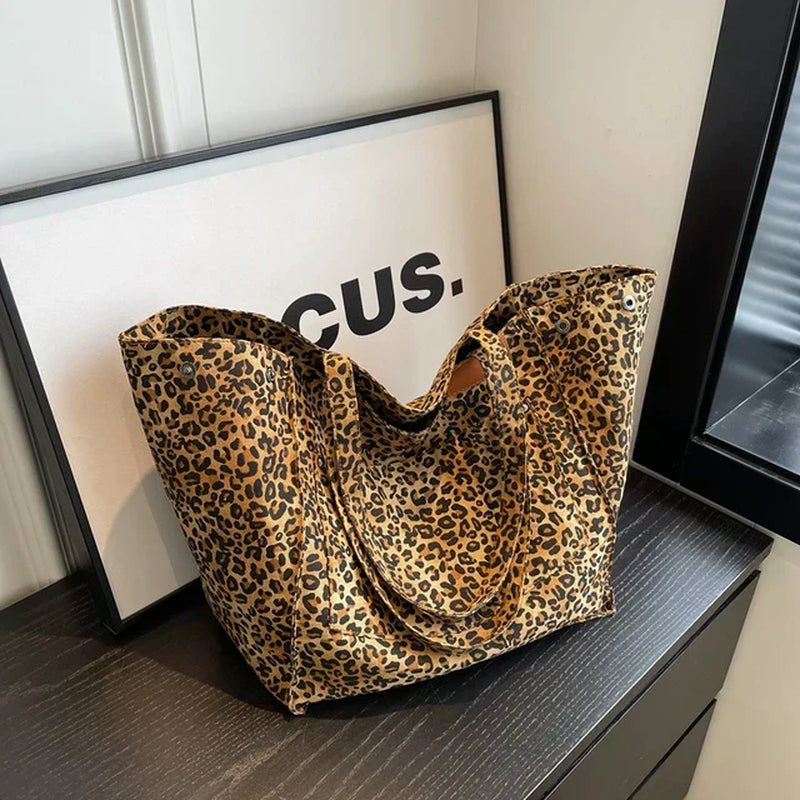 Sac Fourre-Tout Pour Femmes Oversize - Spacieux Sac Quotidien Panthère