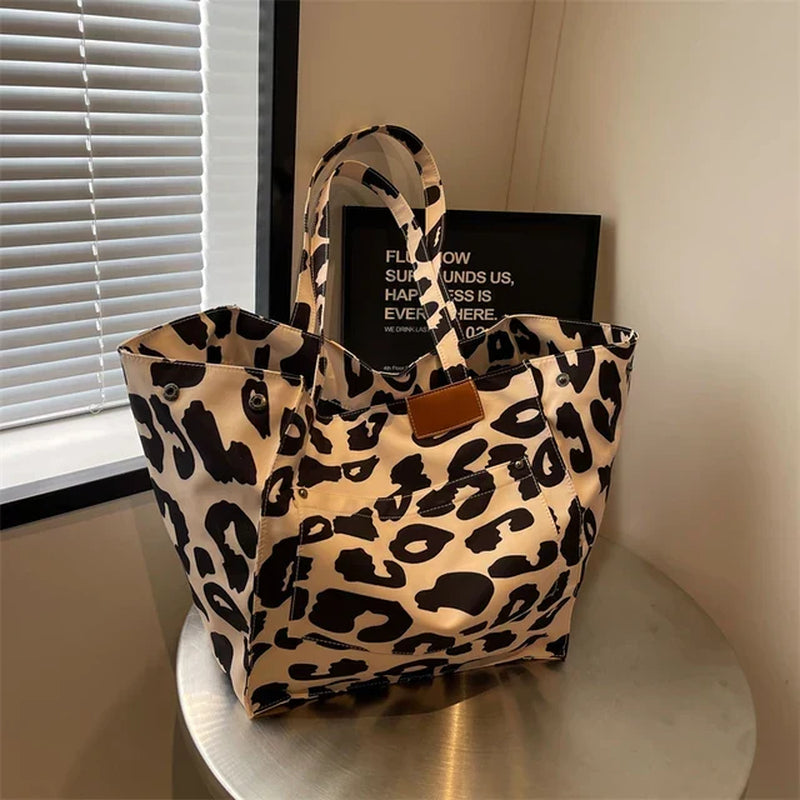 Sac Fourre-Tout Pour Femmes Oversize - Spacieux Sac Quotidien Panthère